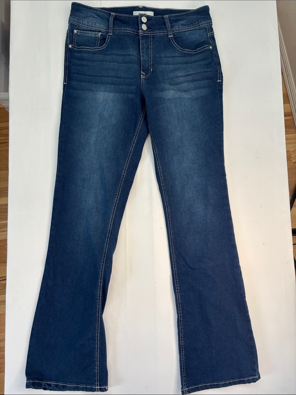 Dark Blue Flare Jeans - Comfortable Stretch Flared Leg -511sku